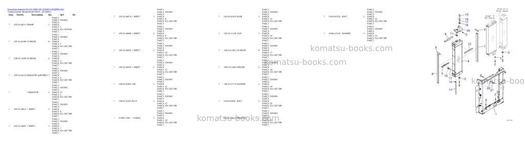 Komatsu PC210-10M0 S/N Y205001-UP Parts catalog cover Page 5 Komatsu PC210-10M0 S/N Y205001-UP Parts catalog cover Page 5