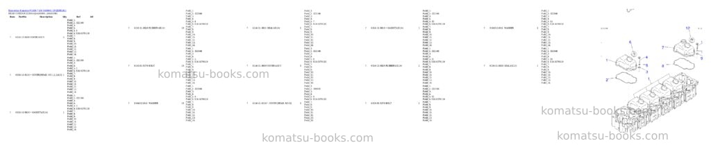 Komatsu pc400-7 s/n y400001-up Parts catalog cover Page 5