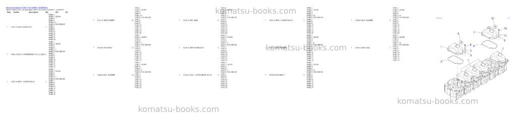 Komatsu pc400-7 s/n y400001-up Parts catalog cover Page 9