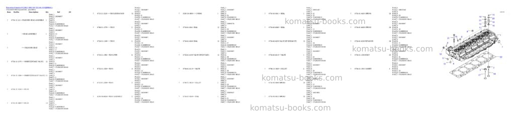 Komatsu pc200lc-8m0 s/n y201001-up Parts catalog cover Page 4