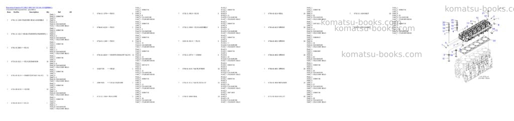 Komatsu pc300lc-8m0 s/n y301001-up Parts catalog cover Page 2