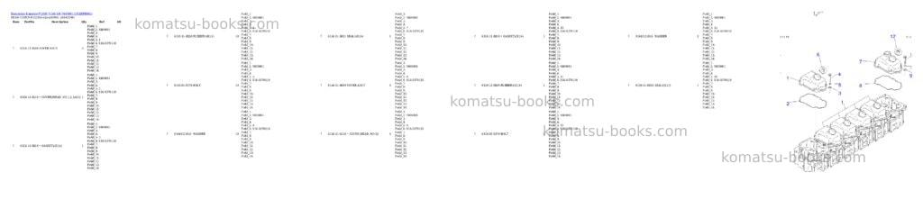 Komatsu pc400-7-50 s/n y400001-up Parts catalog cover Page 5 Komatsu pc400-7-50 s/n y400001-up Parts catalog cover Page 5