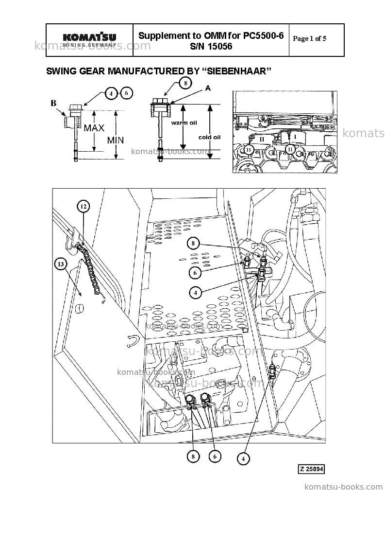 Komatsu pc5500-6deu Operation manual cover Komatsu pc5500-6deu Operation manual cover