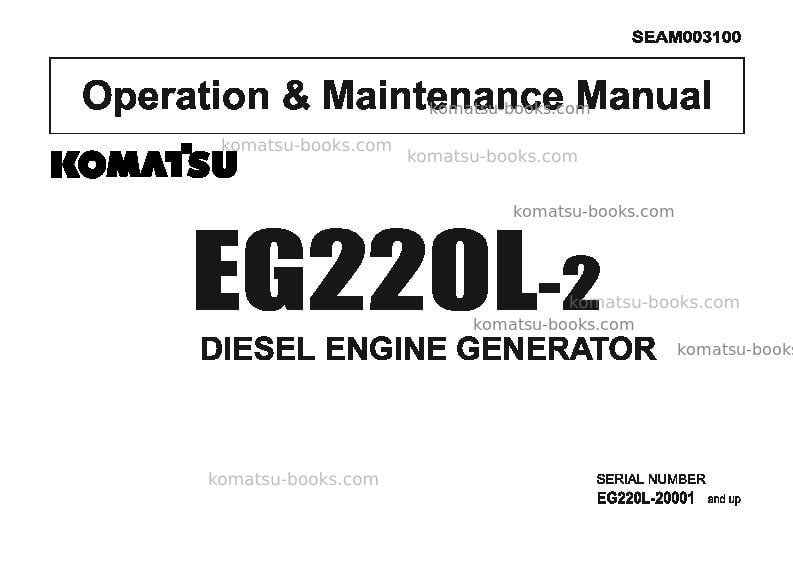 Komatsu pc240-5gbr-k Operation manual cover Komatsu pc240-5gbr-k Operation manual cover