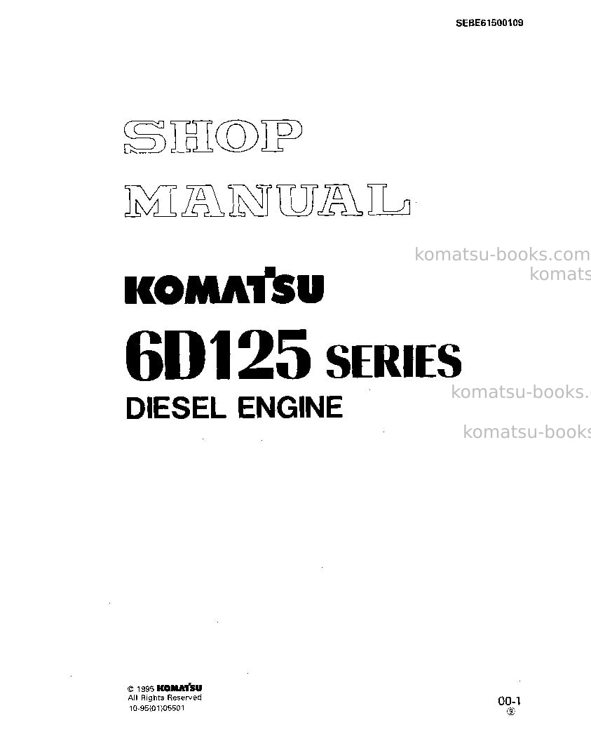 Komatsu wa470-3deu Repair & maintenance cover Komatsu wa470-3deu Repair & maintenance cover