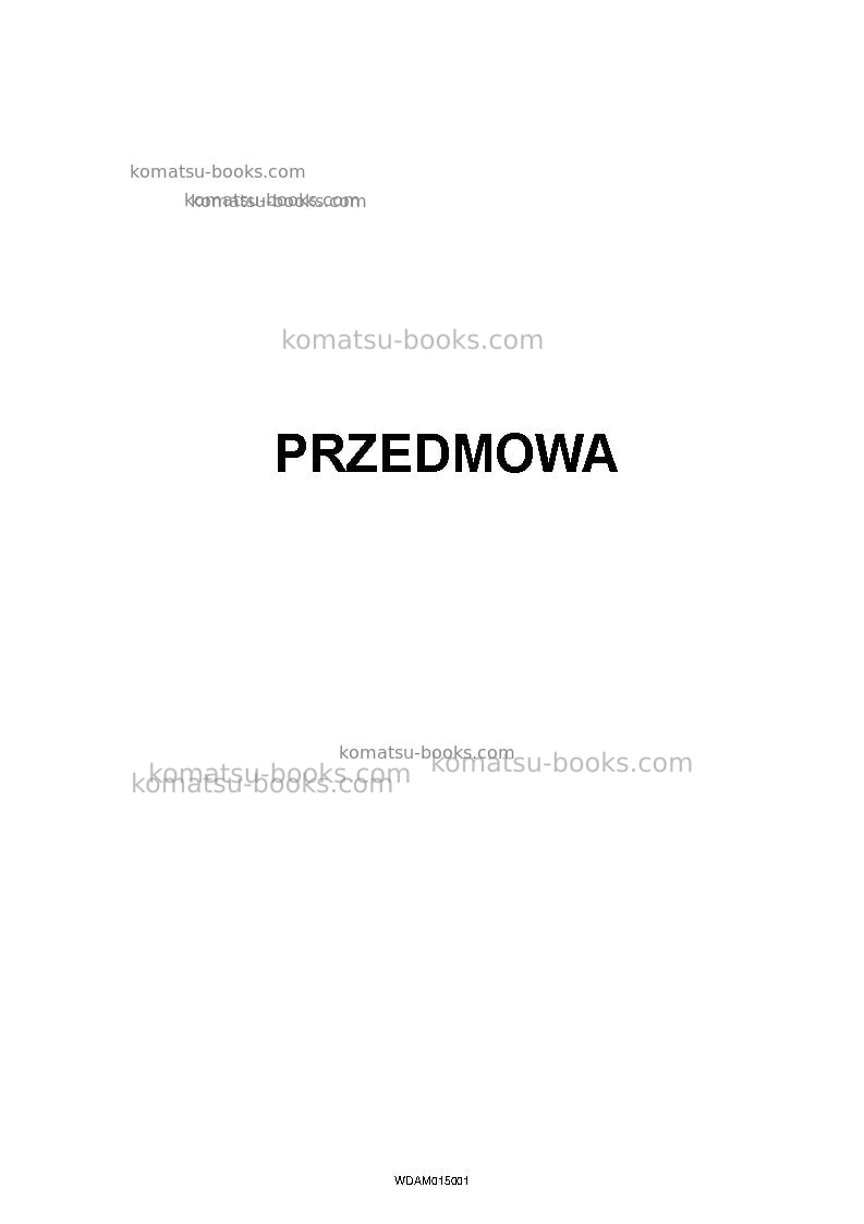 Komatsu pw98mr-8ita Instrukcja obsługi okładka Komatsu pw98mr-8ita Instrukcja obsługi okładka