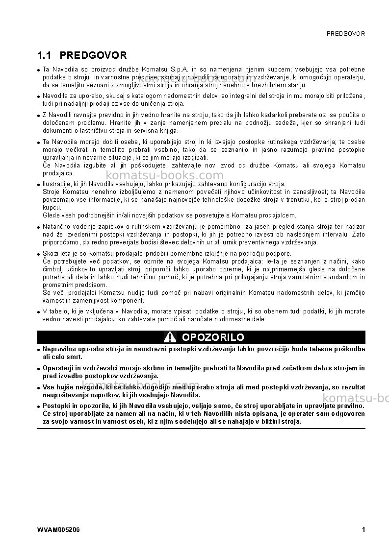 Komatsu sk1020-5ita-turbo Operation manual cover Komatsu sk1020-5ita-turbo Operation manual cover