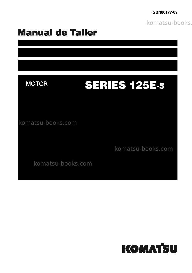 Komatsu 125e-5 seriesjpn Reparación y mantenimiento cover Page 2 Komatsu 125e-5 seriesjpn Reparación y mantenimiento cover Page 2
