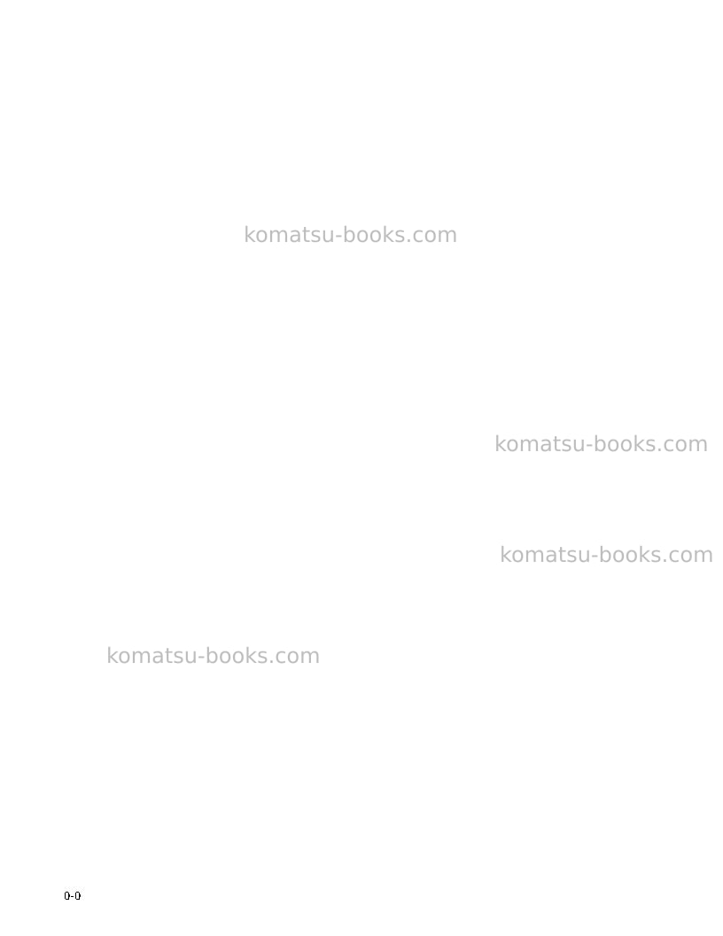 Komatsu td-8h Operation manual cover Page 2 Komatsu td-8h Operation manual cover Page 2