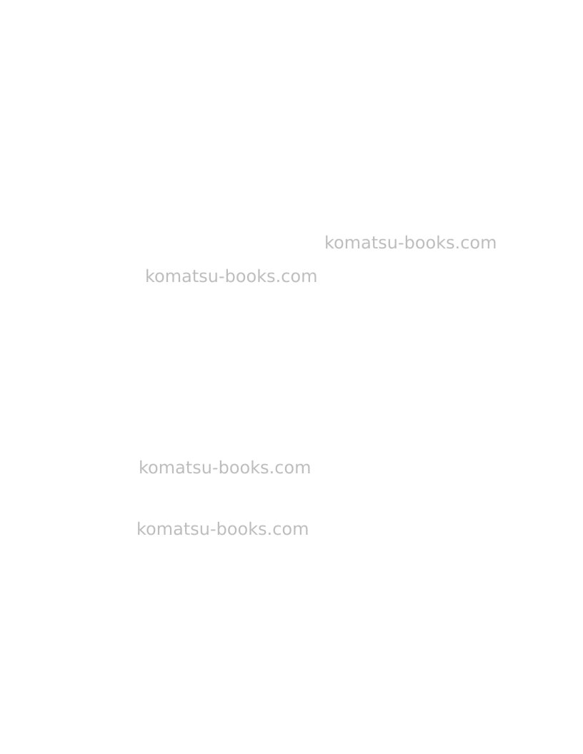 Komatsu wb150-2usa-n Operation manual cover Page 2 Komatsu wb150-2usa-n Operation manual cover Page 2