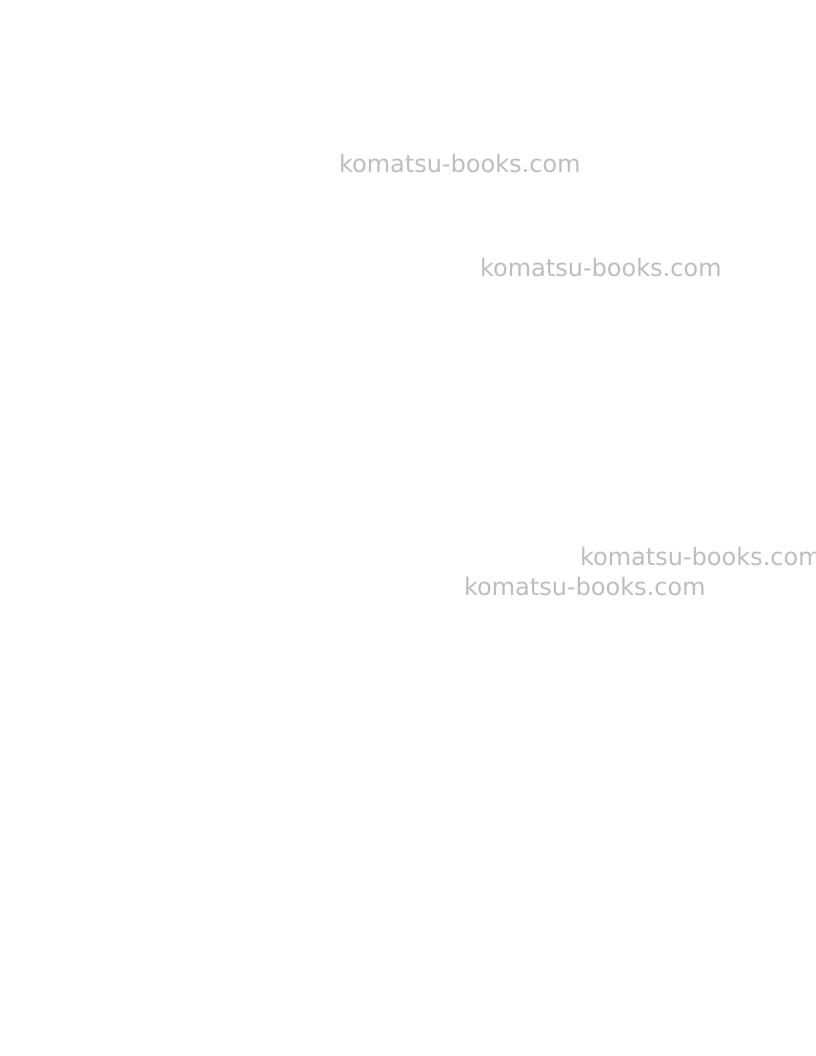 Komatsu wb150aws-2usa-n Operation manual cover Page 2