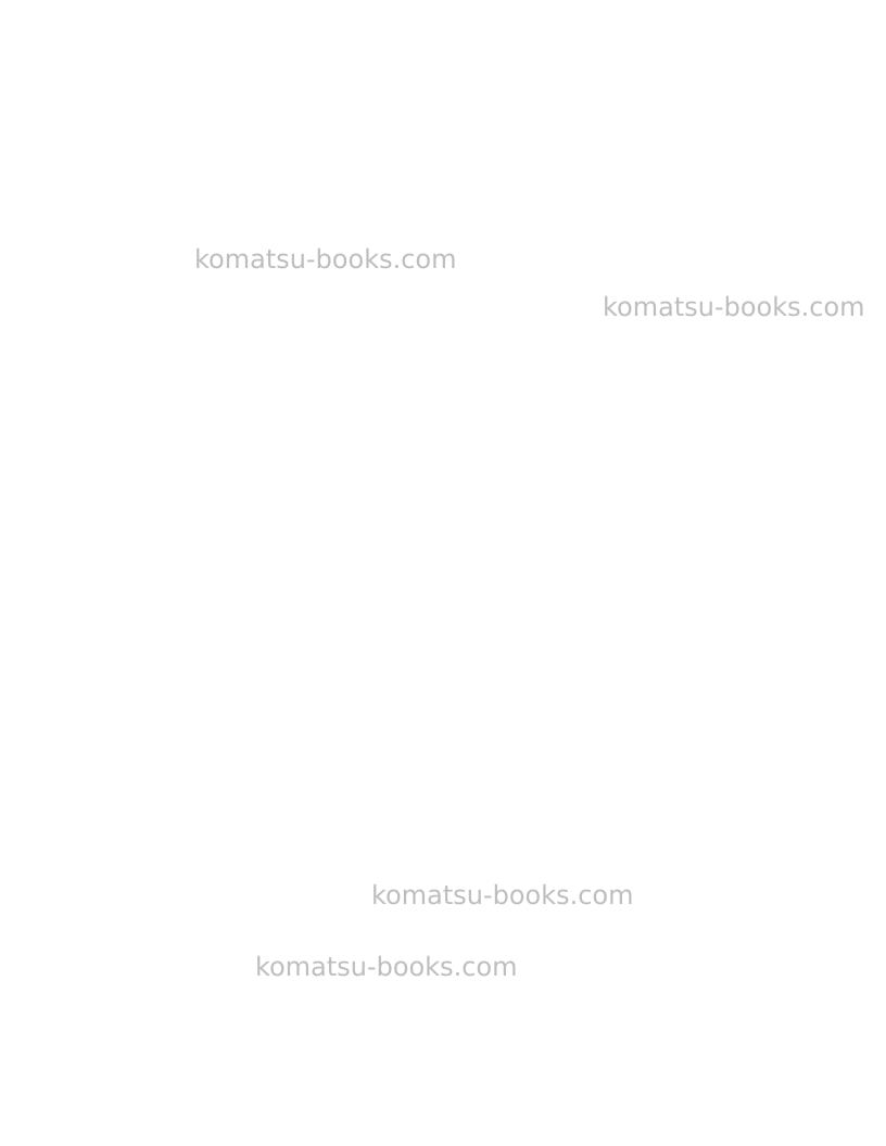 Komatsu pc270ll-7usa-l Operation manual cover Page 2 Komatsu pc270ll-7usa-l Operation manual cover Page 2