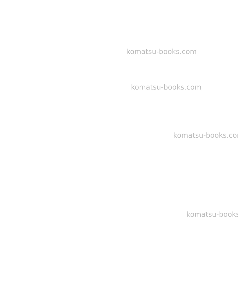 Komatsu td-8h Operation manual cover Page 2 Komatsu td-8h Operation manual cover Page 2