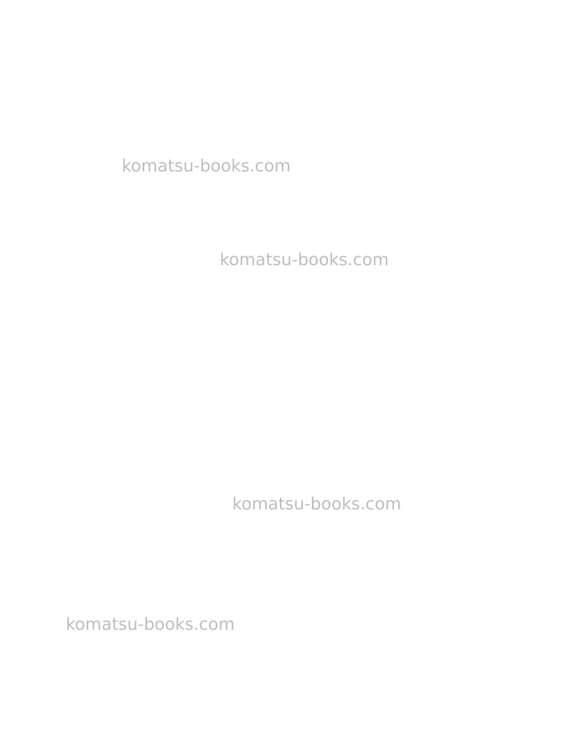 Komatsu pc200ll-8usa Operation manual cover Page 2 Komatsu pc200ll-8usa Operation manual cover Page 2