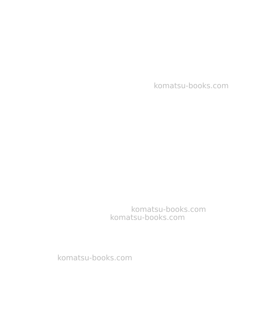 Komatsu pc450lc-6gbr-k Operation manual cover Page 2 Komatsu pc450lc-6gbr-k Operation manual cover Page 2
