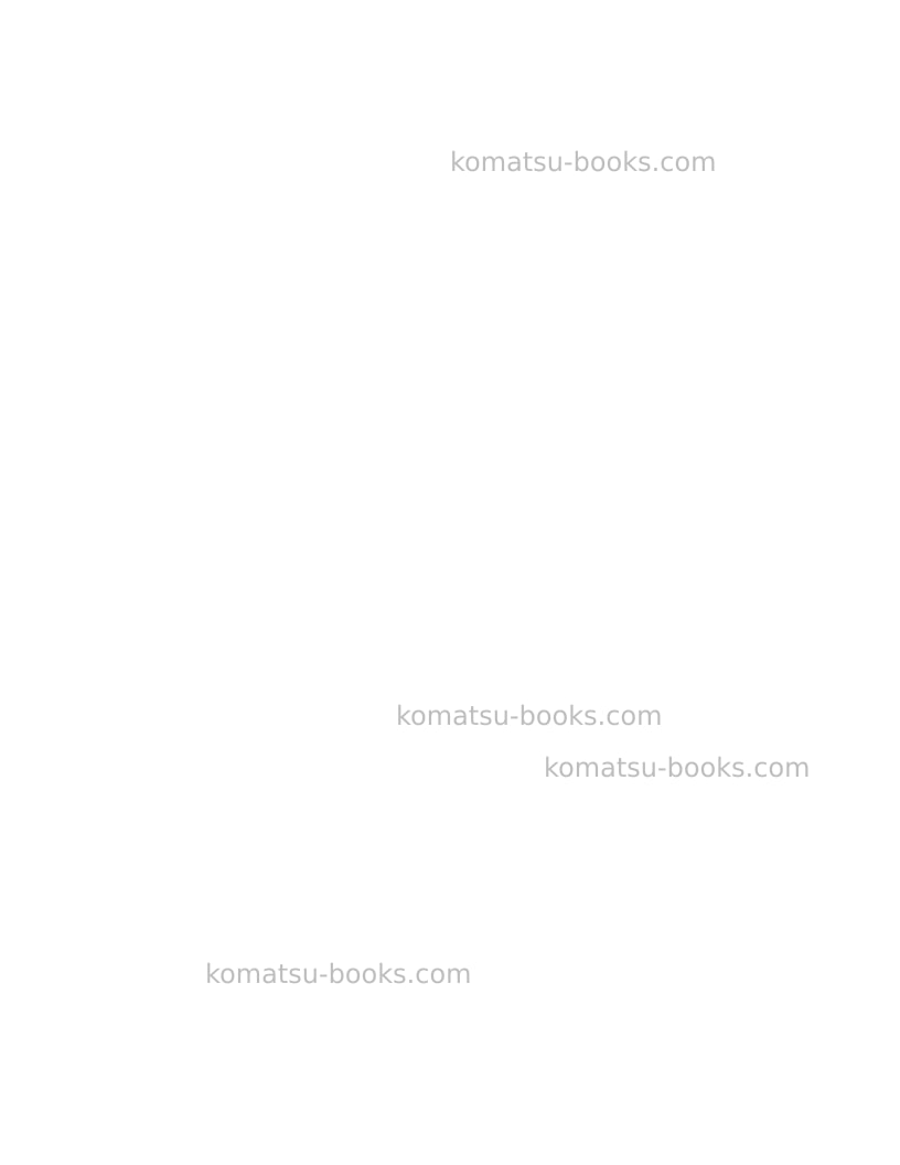 Komatsu hd1500-5usa Operation manual cover Page 2 Komatsu hd1500-5usa Operation manual cover Page 2