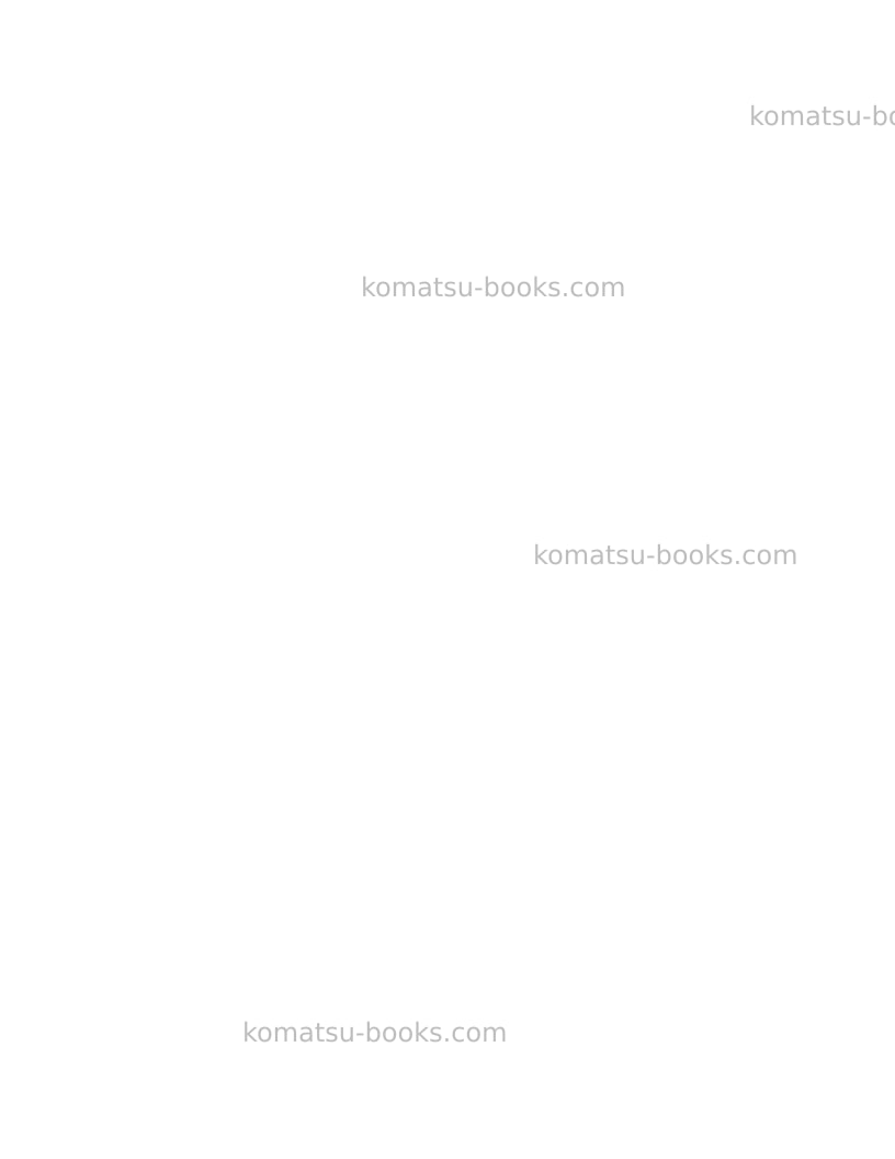 Komatsu hd1500-5usa Operation manual cover Page 2 Komatsu hd1500-5usa Operation manual cover Page 2