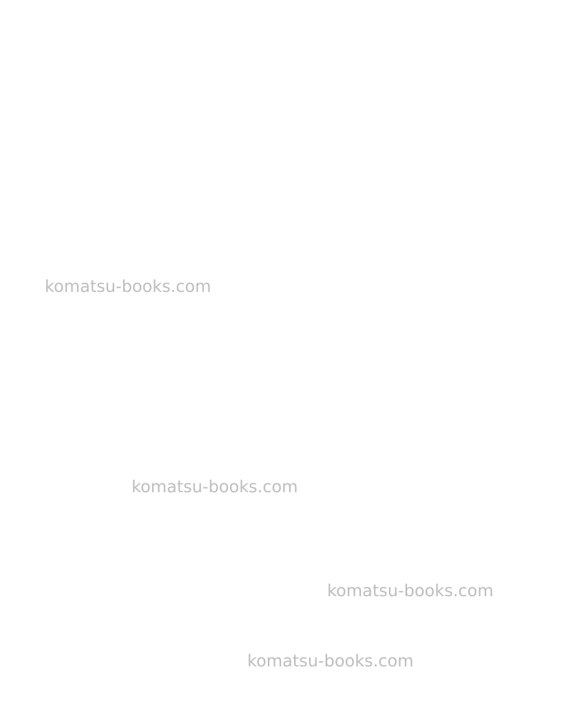 Komatsu hd1500-7usa-w/ sda12v160 Operation manual cover Page 2 Komatsu hd1500-7usa-w/ sda12v160 Operation manual cover Page 2