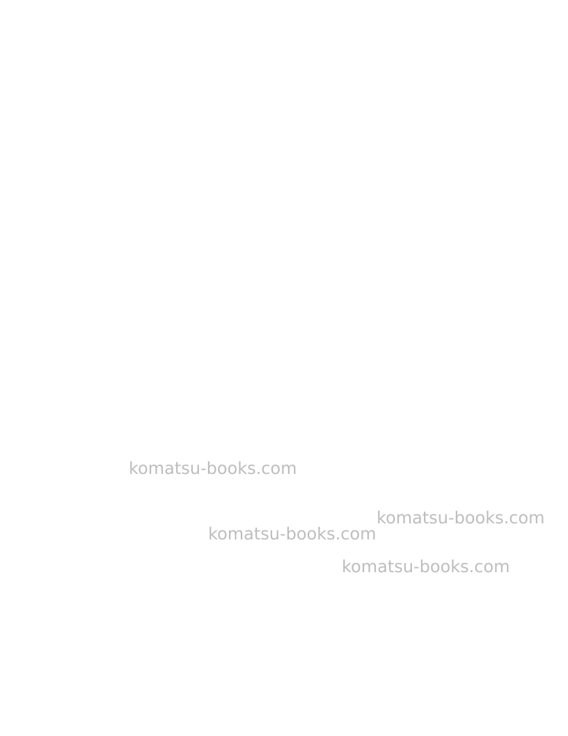 Komatsu hd1500-7usa-w/ sda12v160 Operation manual cover Page 2