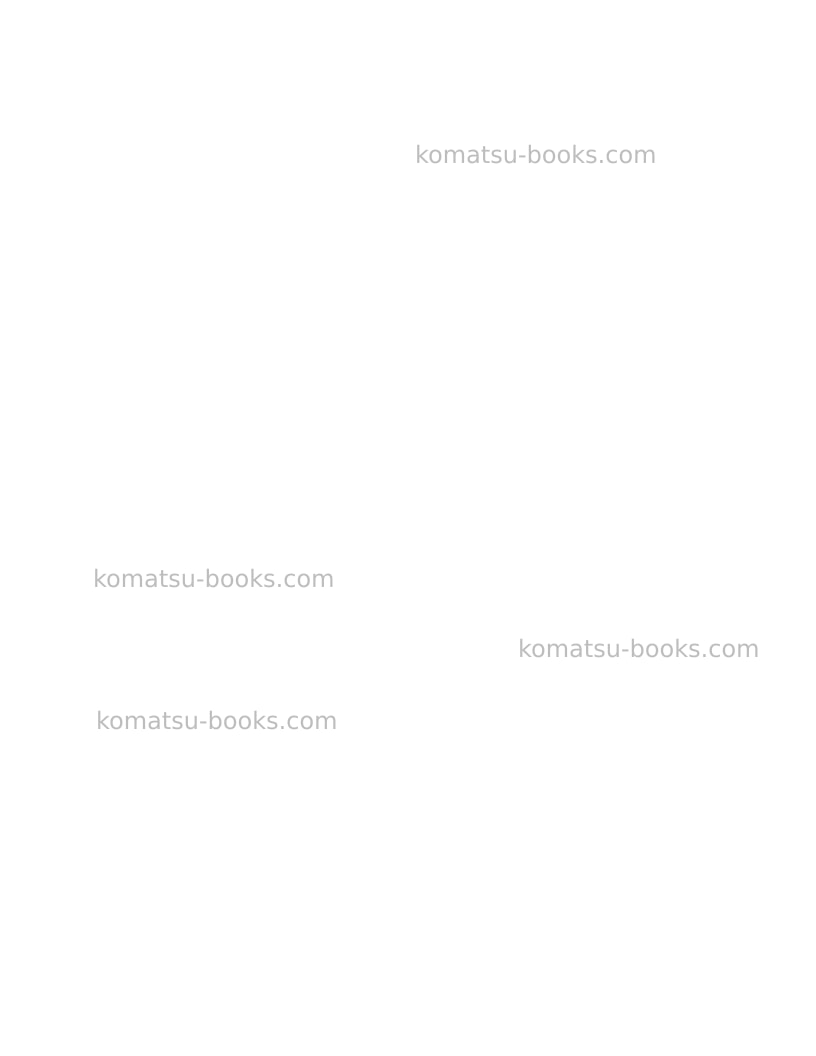 Komatsu 930e-4usa-tier ii Operation manual cover Page 2 Komatsu 930e-4usa-tier ii Operation manual cover Page 2