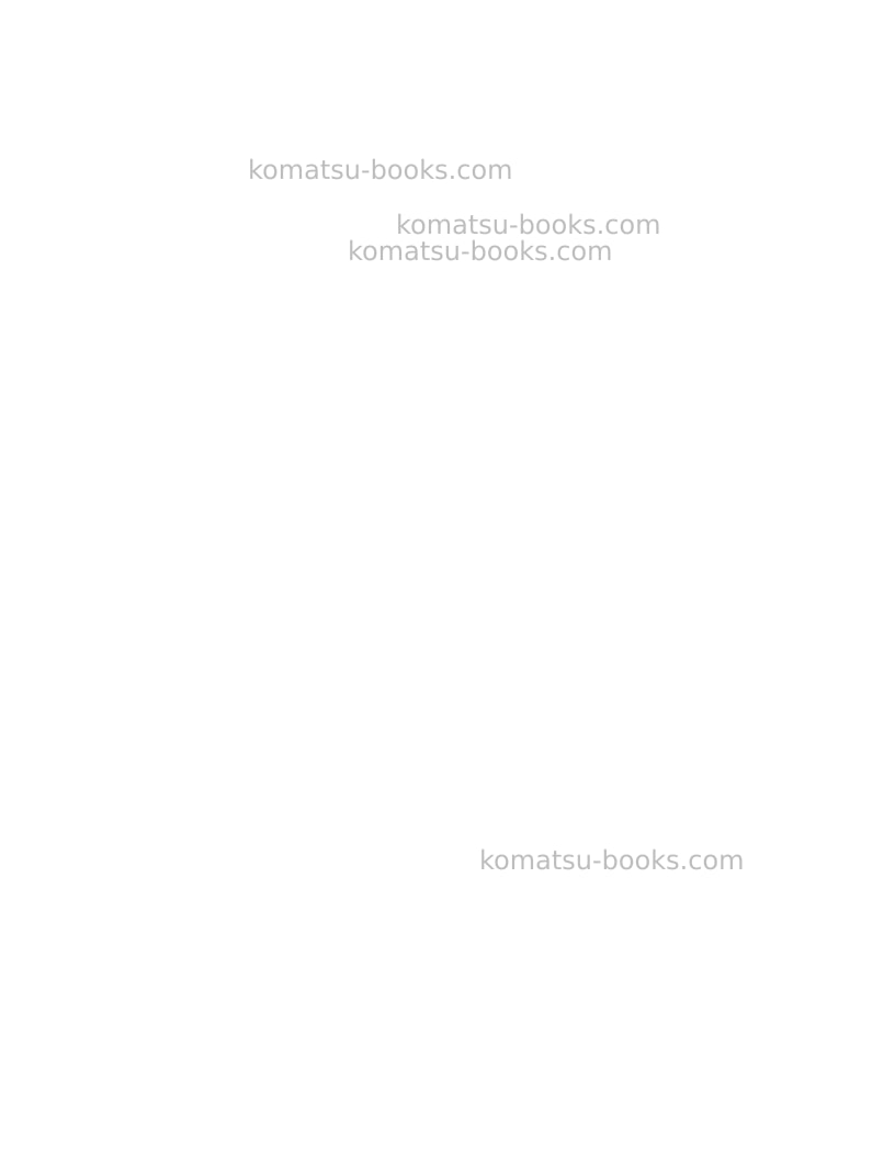 Komatsu 930e-4usa-se Operation manual cover Page 2 Komatsu 930e-4usa-se Operation manual cover Page 2