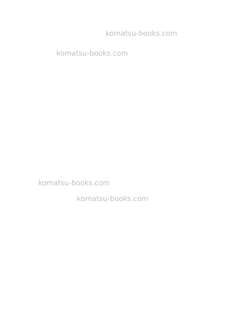 Komatsu 930e-4usa Operation manual cover Page 2
