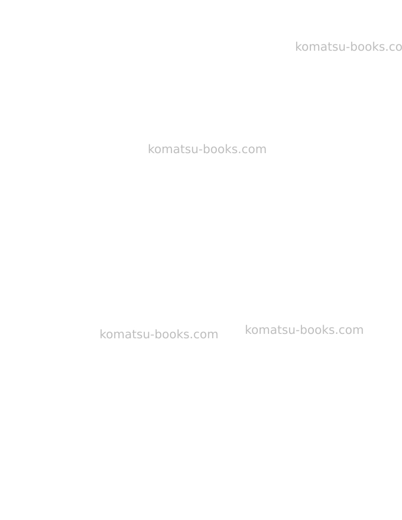 Komatsu hd1500-7usa Field assembly manual cover Page 2