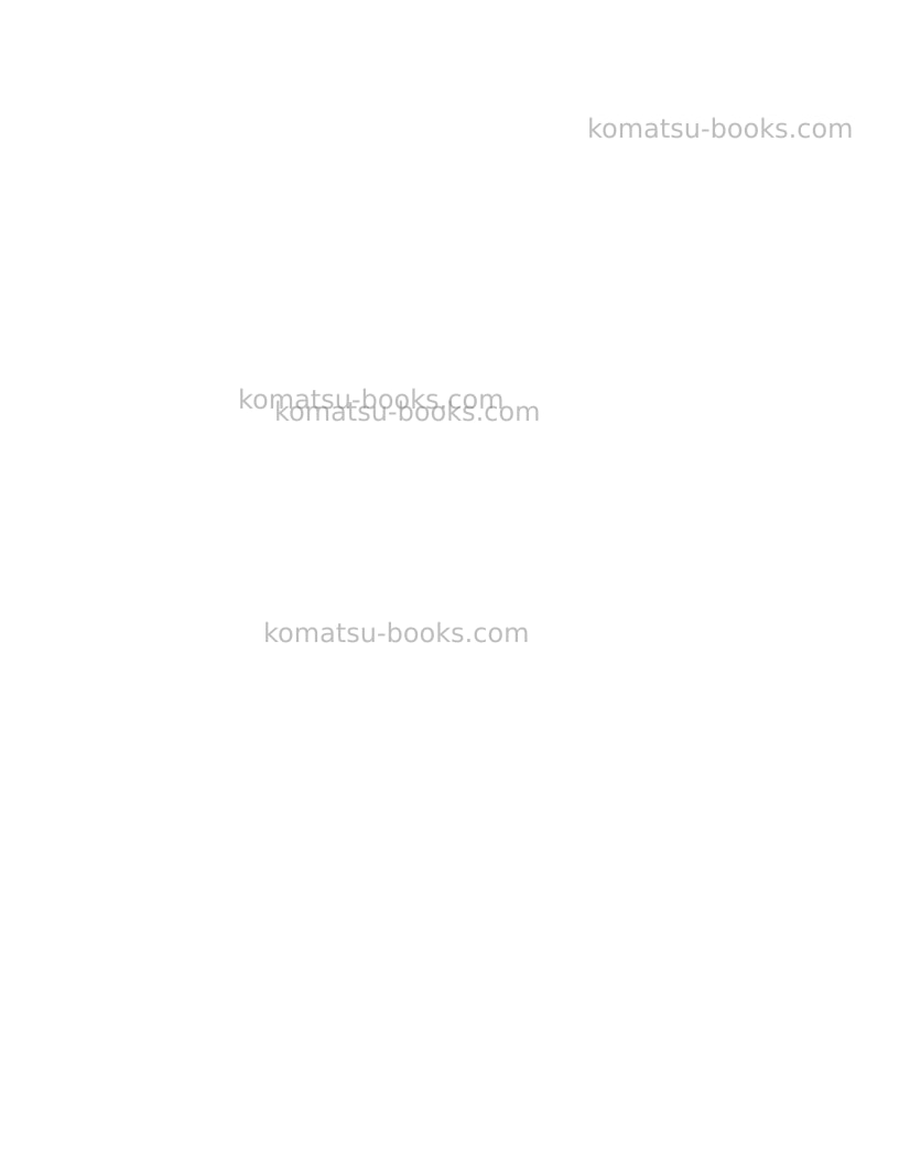 Komatsu hd1500-7usa Field assembly manual cover Page 2