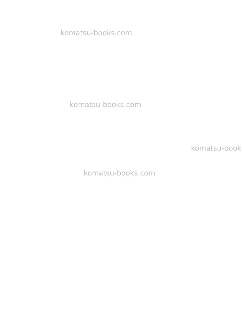 Komatsu 860e-1usa-kt Field assembly manual cover Page 2
