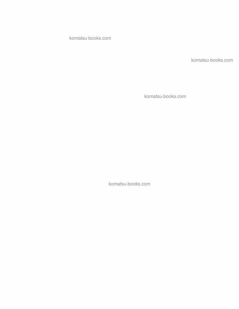 Komatsu 960e-1usa-k 现场装配手册 封面 页 2 Komatsu 960e-1usa-k 现场装配手册 封面 页 2