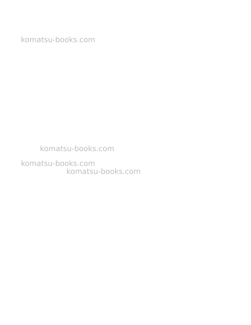 Komatsu 830e-1usa-ac Field assembly manual cover Page 2 Komatsu 830e-1usa-ac Field assembly manual cover Page 2