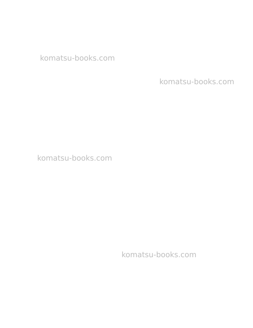 Komatsu d38p-1usa Repair & maintenance cover Page 2