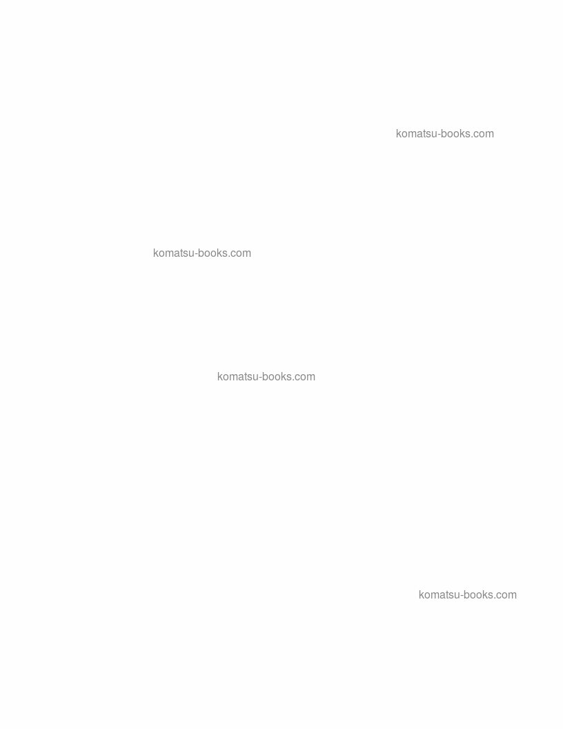 Komatsu 830eusa 维修与保养手册 封面 页 2