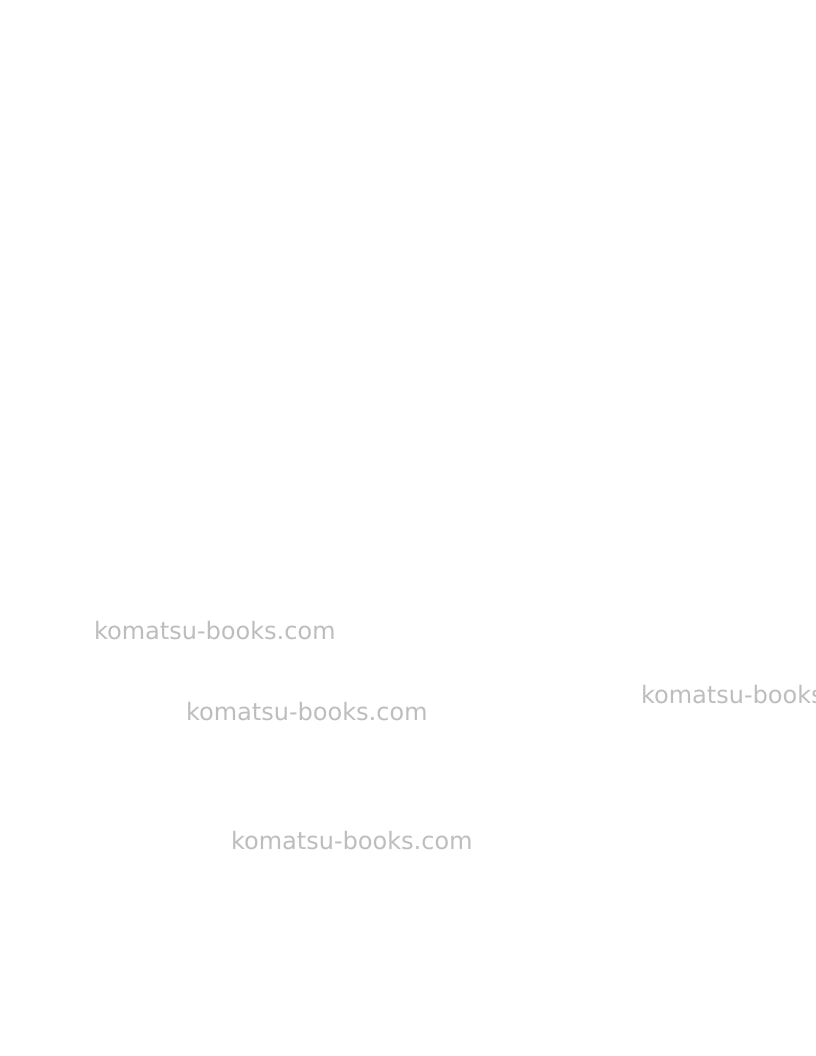 Komatsu hd1500-5usa Repair & maintenance cover Page 2