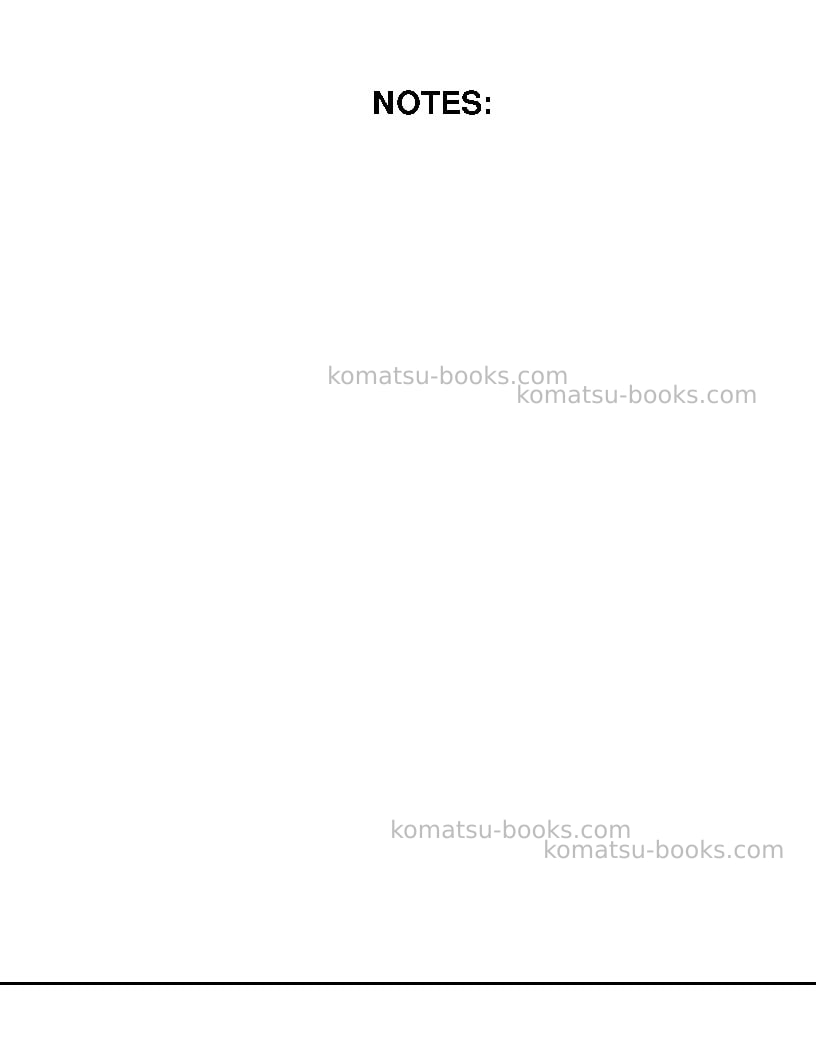 Komatsu 830eusa Repair & maintenance cover Page 2