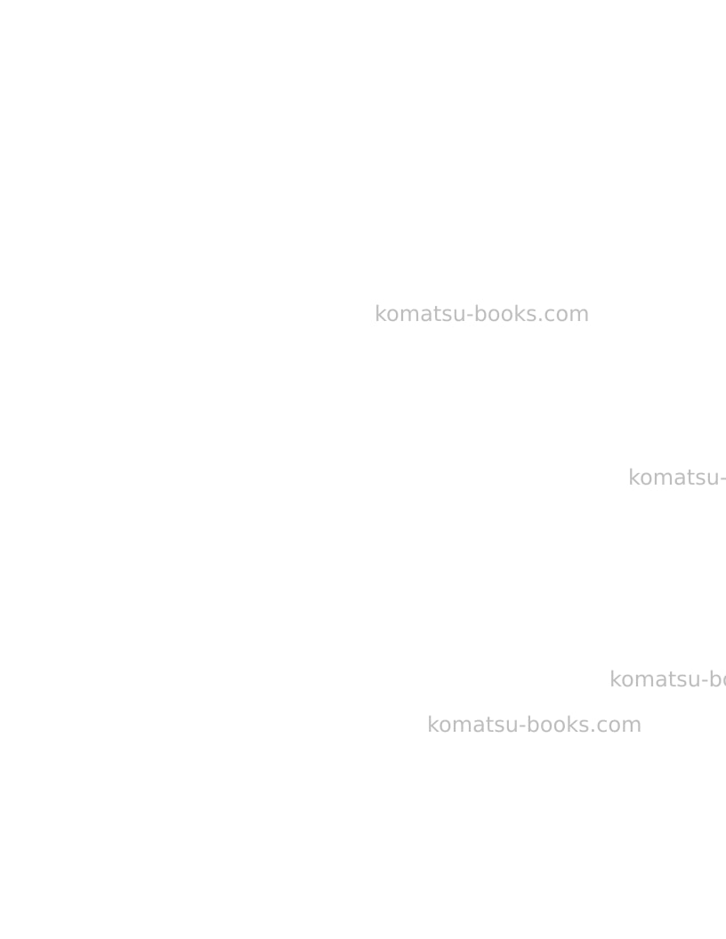 Komatsu hd1500-5usa Repair & maintenance cover Page 2