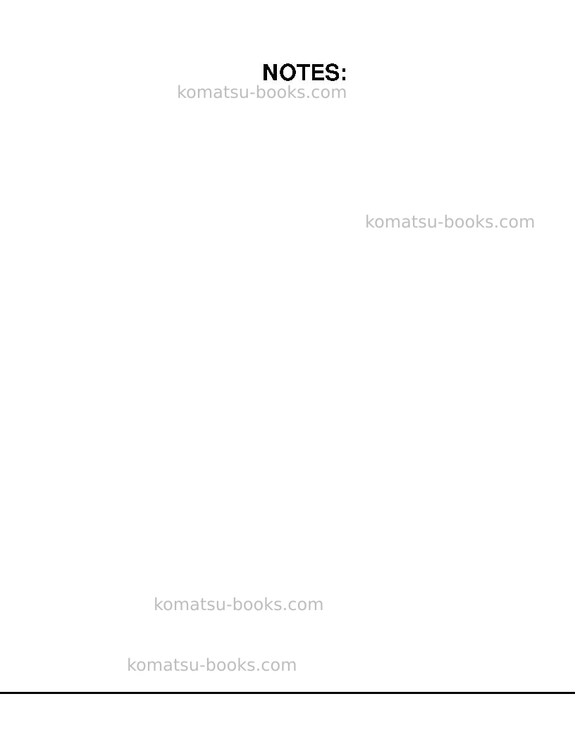 Komatsu 830eusa Repair & maintenance cover Page 2