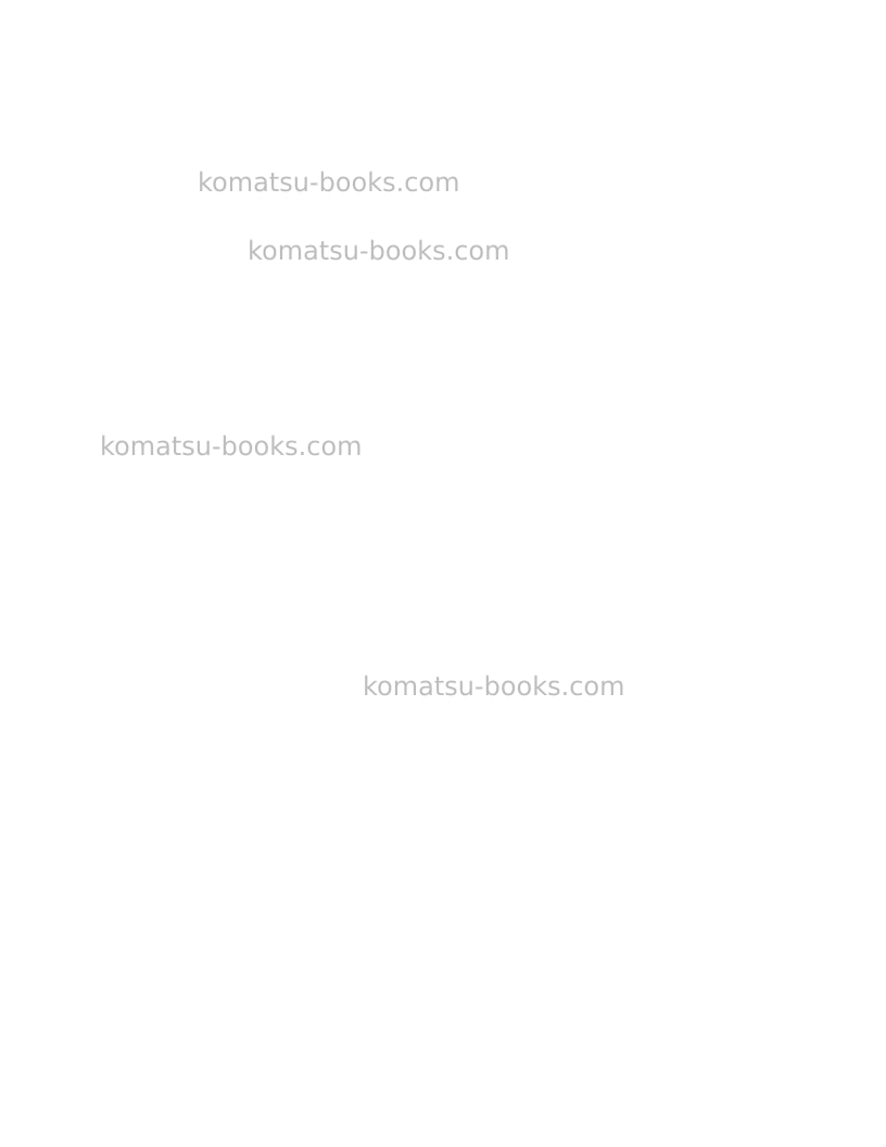 Komatsu hd1500-7usa-w/ sda12v160 Repair & maintenance cover Page 2