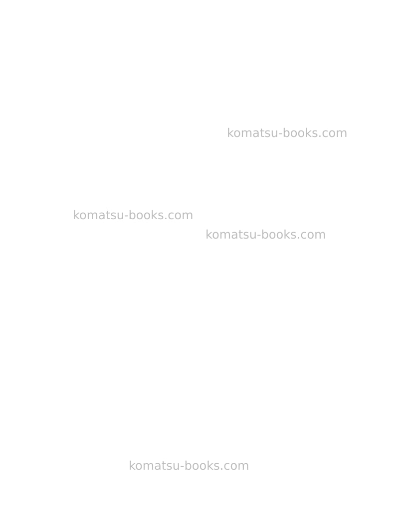 Komatsu hd1500-7usa Repair & maintenance cover Page 2