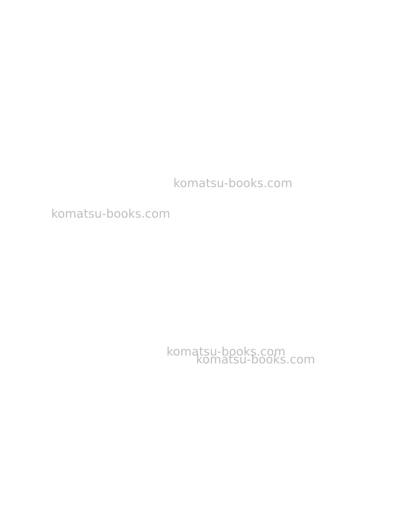 Komatsu 960e-2usa-k Repair & maintenance cover Page 2