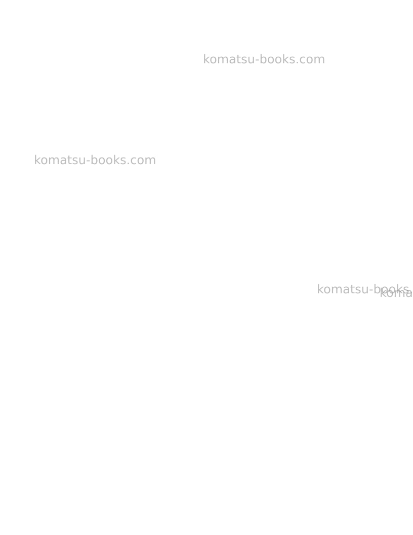 Komatsu xt445l-5usa Repair & maintenance cover Page 2