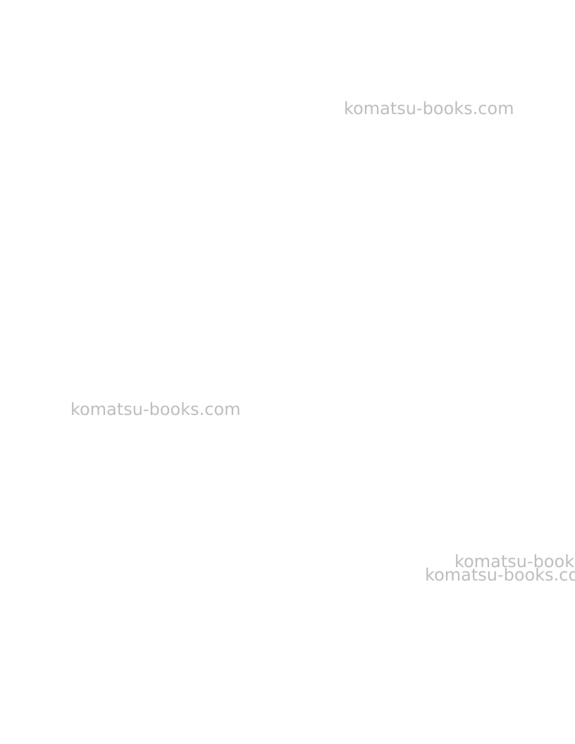 Komatsu 860e-1usa-kt Repair & maintenance cover Page 2