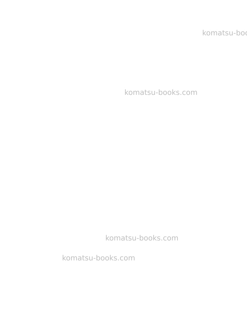 Komatsu 730eusa Repair & maintenance cover Page 2