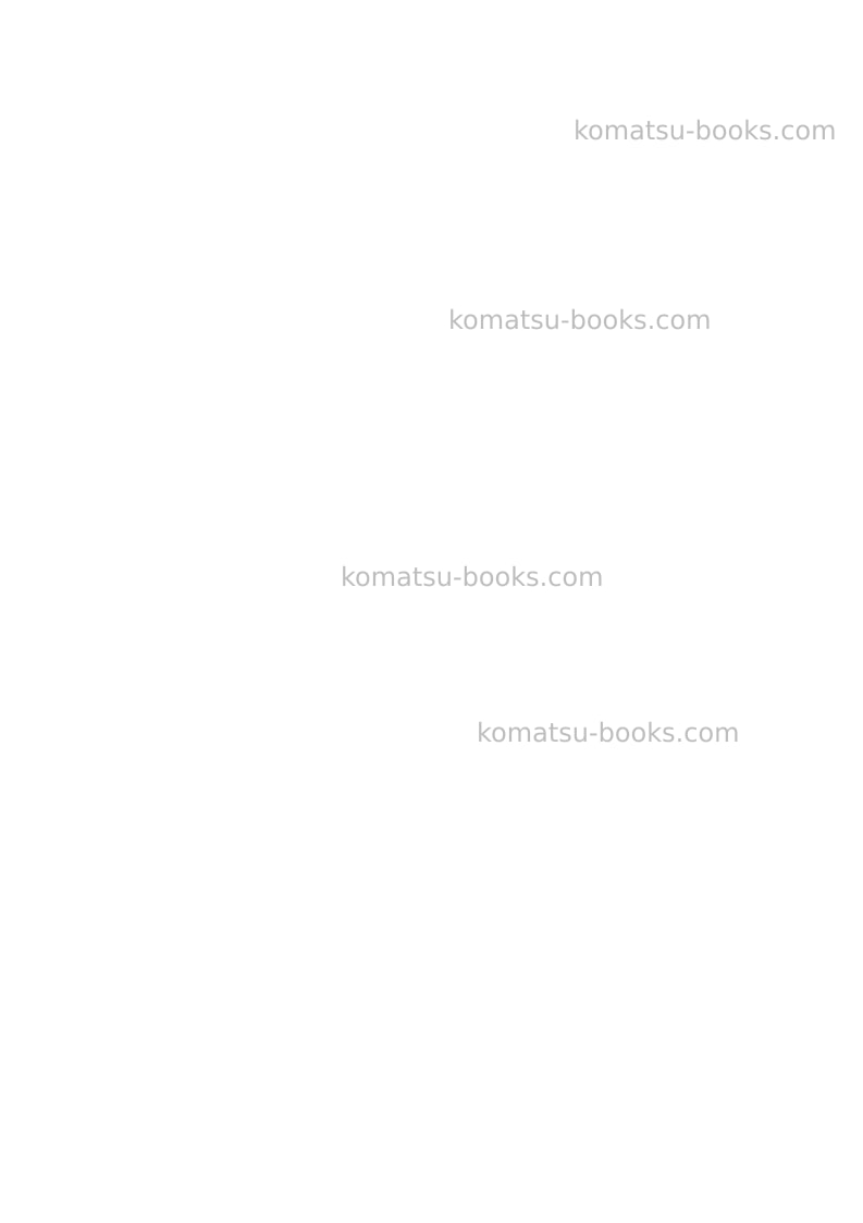 Komatsu d41p-6jpn Operation manual cover Page 2 Komatsu d41p-6jpn Operation manual cover Page 2