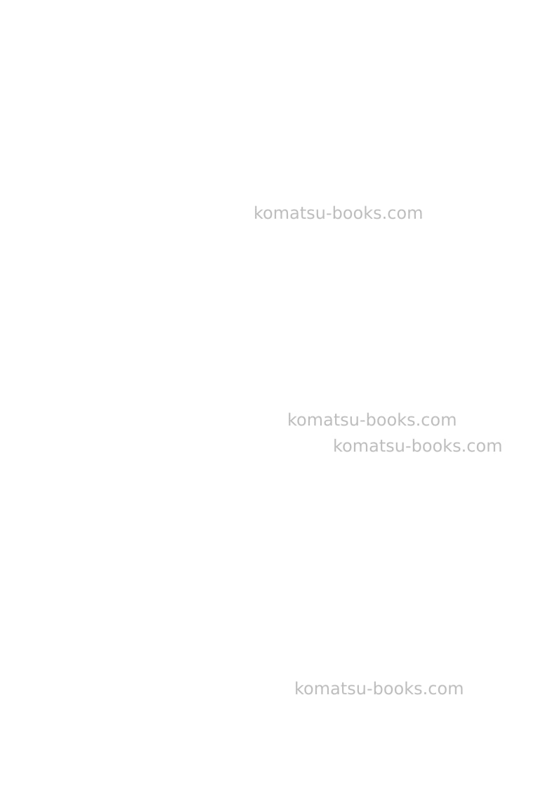 Komatsu pc750lc-6gbr-1 Operation manual cover Page 2 Komatsu pc750lc-6gbr-1 Operation manual cover Page 2