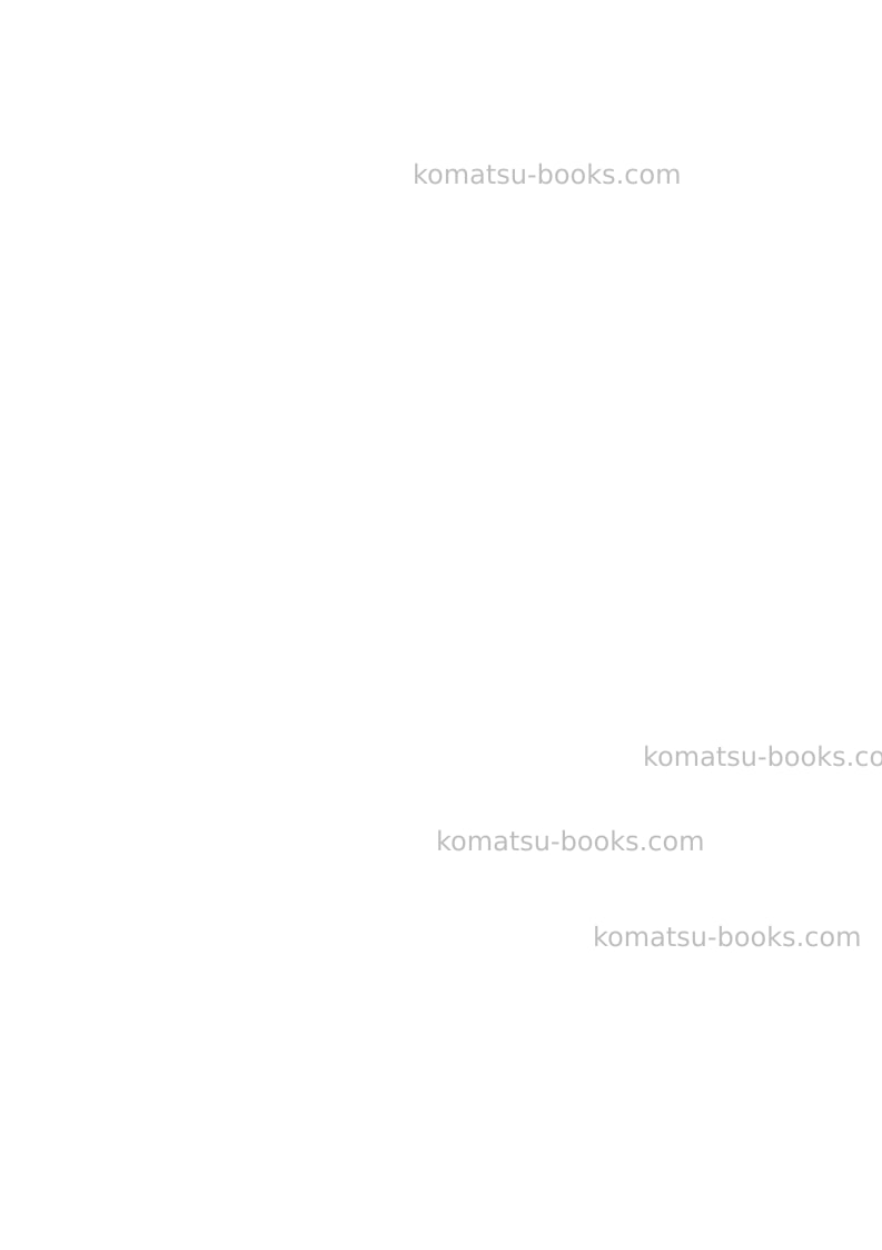 Komatsu d41e-6bra Operation manual cover Page 2 Komatsu d41e-6bra Operation manual cover Page 2