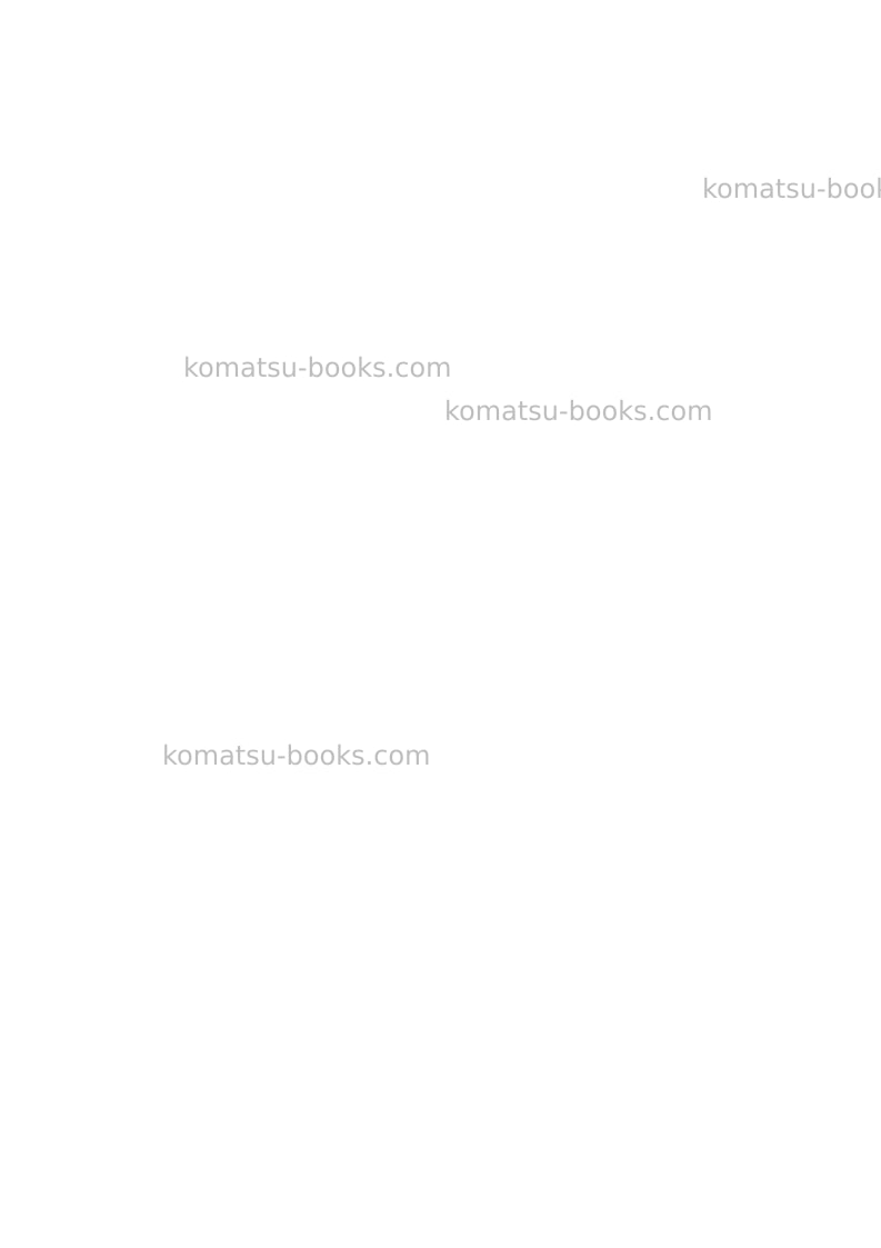 Komatsu hm300-2jpn-for eu Operation manual cover Page 2