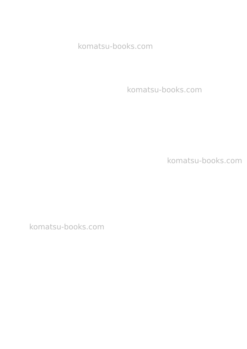 Komatsu gd675-6jpn Operation manual cover Page 2