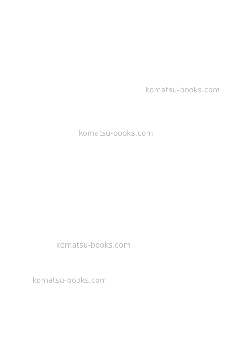 Komatsu d85px-18jpn Operation manual cover Page 2 Komatsu d85px-18jpn Operation manual cover Page 2