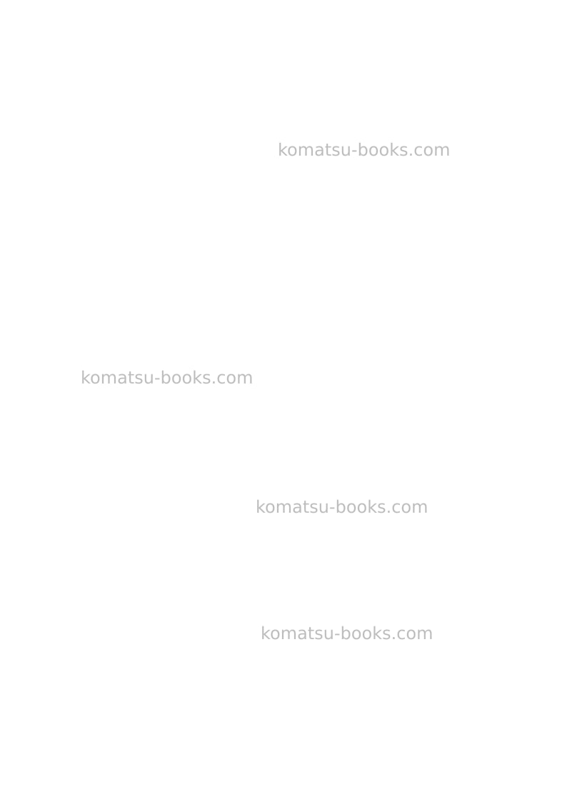 Komatsu hm300-5jpn Operation manual cover Page 2 Komatsu hm300-5jpn Operation manual cover Page 2